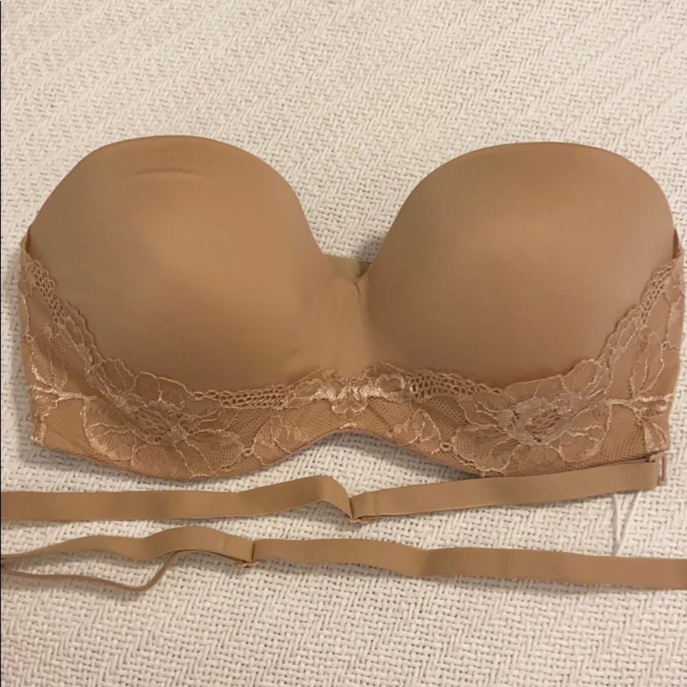 Body by Victoria lined strapless bra 32DD